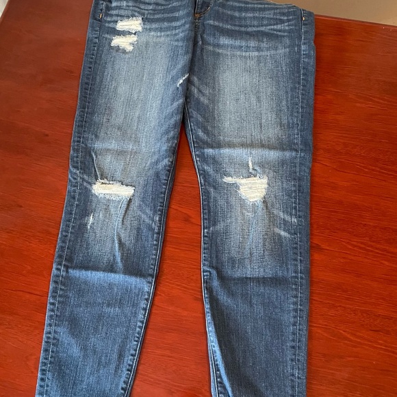 LOFT Distressed Modern Skinny Jeans, EUC - Picture 2 of 6